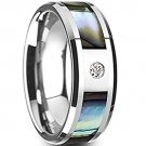 COI Tungsten Carbide Ring With Mother of Pearl - TG1746AA