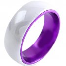 COI Tungsten Carbide Ceramic Wedding Band Ring - TG3813AA