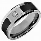 COI Tungsten Carbide Wedding Band Ring With Ceramic - TG3725