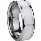 COI Tungsten Carbide Wedding Band Ring With Ceramic - TG1836