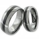 COI Tungsten Carbide Wedding Band Ring With Ceramic - TG1385