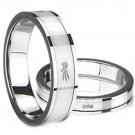 COI Tungsten Carbide Wedding Band Ring With Ceramic - TG1913