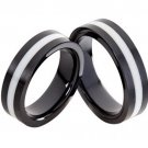 COI Tungsten Carbide Wedding Band Ring With Ceramic - TG2617