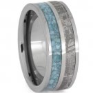 COI Tungsten Carbide Carbon Fiber Meteorite Ring - TG3558AA
