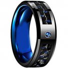 COI Tungsten Carbide Two Tone Carbon Fiber Ring-TG1988AAA
