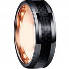 COI Tungsten Carbide Two Tone Ring With Carbon Fiber-TG4221A