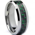 COI Tungsten Carbide Wedding Ring With Carbon Fiber-TG4318