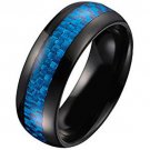 COI Black Tungsten Carbide Ring With Carbon Fiber - TG005AA