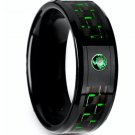COI Black Tungsten Carbide Ring With Carbon Fiber - TG4268