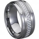 COI Tungsten Carbide Wedding Band Ring With Carbon Fiber-TG714