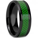 COI Black Tungsten Carbide Ring With Carbon Fiber - TG2212A