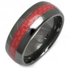 COI Black Tungsten Carbide Ring With Carbon Fiber - TG2589