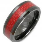 COI Black Tungsten Carbide Ring With Carbon Fiber - TG2590