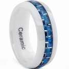 COI Ceramic Wedding Band Ring With Carbon Fiber - TG4081