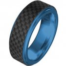 COI Tungsten Carbide Wedding Band Ring With Carbon Fiber - TG736