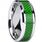 COI Tungsten Carbide Wedding Band Ring With Carbon Fiber-TG1910A