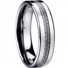 COI Tungsten Carbide Wedding Band Ring With Carbon Fiber-TG1983