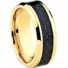 COI Tungsten Carbide Wedding Band Ring With Carbon Fiber-TG4018