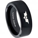 COI Black Tungsten Carbide BatMan Wedding Band Ring - TG3624