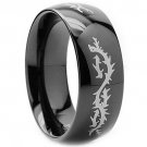 COI Black Tungsten Carbide Wedding Band Ring - TG2943