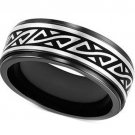 COI Black Tungsten Carbide Wedding Band Ring - TG2944