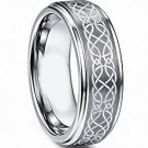 COI Tungsten Carbide Celtic Wedding Band Ring - TG4718