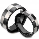 COI Tungsten Carbide Checkered Flag Ring - TG1418AA