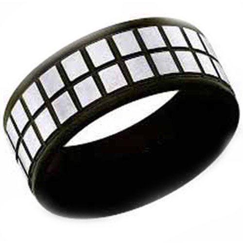 COI Tungsten Carbide Checkered Flag Ring-TG2917
