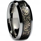 COI Tungsten Carbide Concave Wedding Band Ring - TG3004