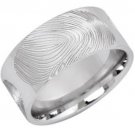 COI Tungsten Carbide Custom FingerPrint Ring - TG3687