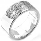 COI Tungsten Carbide Custom FingerPrint Ring - TG4560