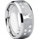 COI Tungsten Carbide Deer Track Wedding Band Ring - TG2445AA