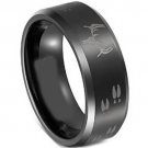 COI Tungsten Carbide Deer Track Wedding Band Ring - TG4061