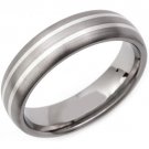 COI Tungsten Carbide Dome Wedding Band Ring - TG2973