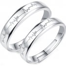 COI Tungsten Carbide Heartbeat Wedding Band Ring - TG859A