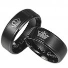 COI Tungsten Carbide King Queen Wedding Band Ring - TG4712