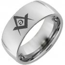 COI Tungsten Carbide Masonic Wedding Band Ring - TG173AA
