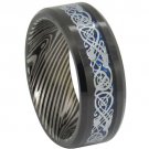 COI Tungsten Carbide Damascus Dragon Ring-TG1819
