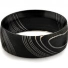 COI Black Tungsten Carbide Damascus Wedding Band Ring - TG4474