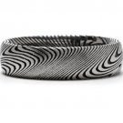 COI Black Tungsten Carbide Damascus Wedding Band Ring - TG4561