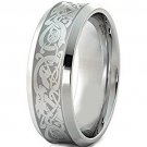 COI Tungsten Carbide Dragon Wedding Band Ring - TG309AA