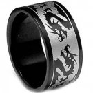 COI Tungsten Carbide Dragon Wedding Band Ring - TG3411