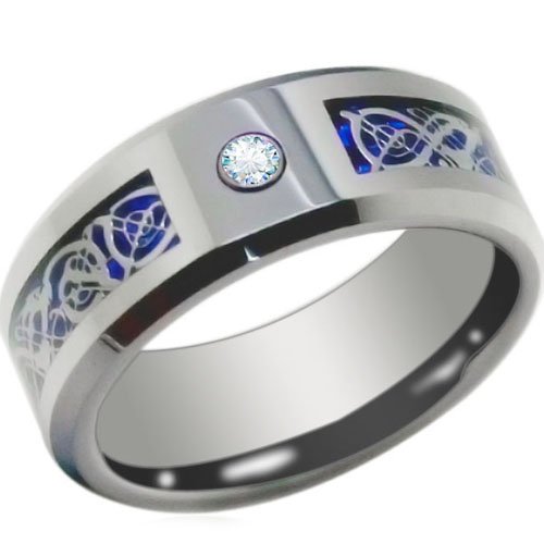 COI Tungsten Carbide Dragon Wedding Band Ring - TG3789