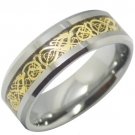 COI Tungsten Carbide Dragon Wedding Band Ring - TG4310
