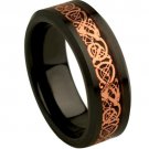 COI Tungsten Carbide Dragon Wedding Band Ring - TG4357