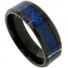 COI Tungsten Carbide Two Tone Dragon Wedding Band Ring-TG4487