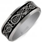 COI Tungsten Carbide Dragon Wedding Band Ring - TG1290AA