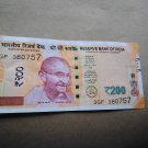 Indian rs 200 high denomonation UNC bank currency notes lot for sale