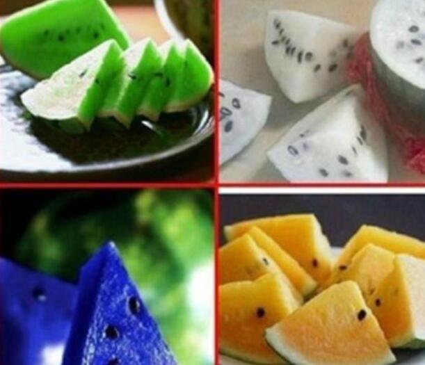 50Pcs A Set green blue white yellow watermelon fruit seed ProQgf