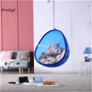 Ngryise hanging style blue oval bubble Chair Patio